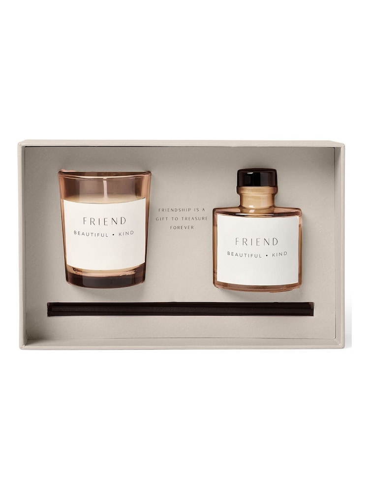 Katie Loxton Friend Mini Votive and Mini Reed Diffuser Gift Set - Image 4 of 4