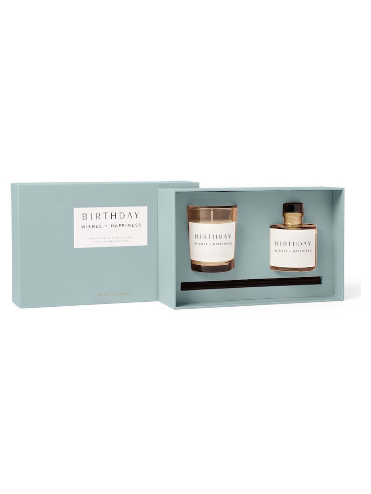 Katie Loxton Birthday Mini Votive and Mini Reed Diffuser Gift Set - Image 2 of 4