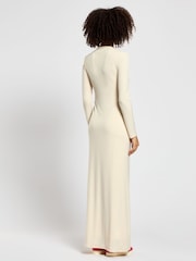 Daska Charlotte Maxi Dress With Long Sleeves And Side Frill Detail - صورة 2 من 4