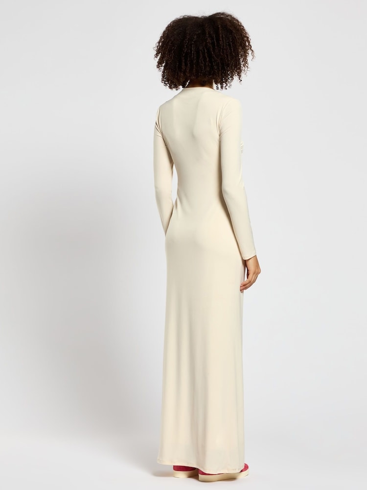 Daska Charlotte Maxi Dress With Long Sleeves And Side Frill Detail - صورة 2 من 4