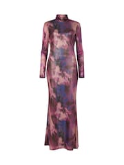 Daska Purple Araa Maxi Dress With Long Sleeves - Image 4 of 4