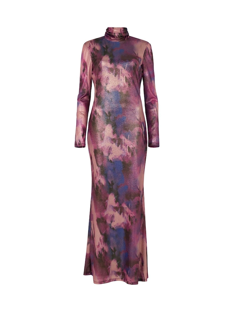 Daska Purple Araa Maxi Dress With Long Sleeves - Image 4 of 4