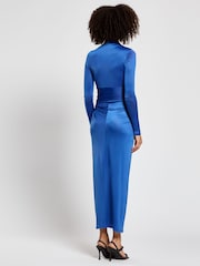 Daska Athena Maxikleid mit seitlichem Twist und langen Ärmeln - Bild 2 von 4