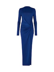 Daska Athena Maxikleid mit seitlichem Twist und langen Ärmeln - Bild 4 von 4
