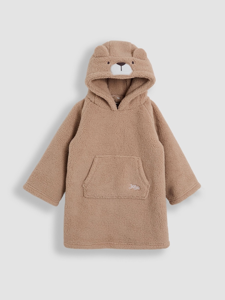 JoJo Maman Bébé Natural Bear Cosy Hooded Blanket - Image 1 of 4