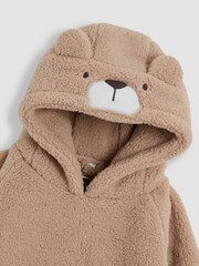 JoJo Maman Bébé Natural Bear Cosy Hooded Blanket - Image 3 of 4