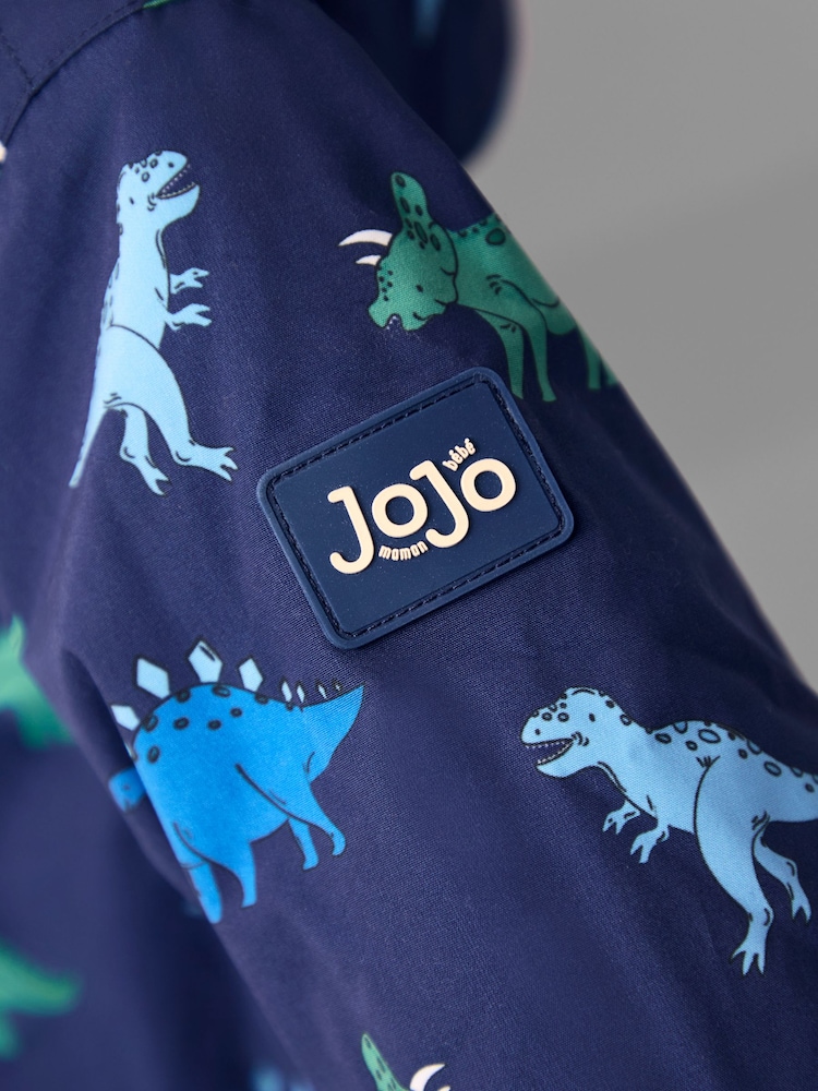 أزرق - JoJo Maman Bébé Reversible Fleece Lined Jacket - صورة 8 من 8