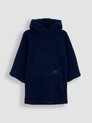 JoJo Maman Bébé Navy Cosy Hooded Blanket - Image 1 of 4