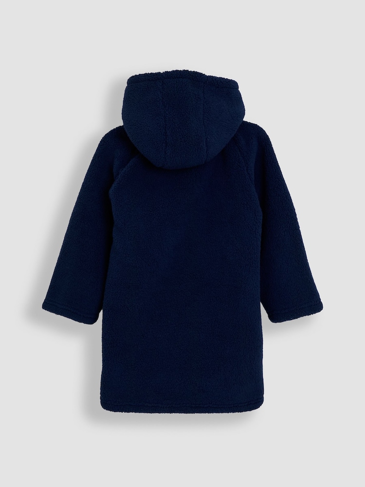 JoJo Maman Bébé Navy Cosy Hooded Blanket - Image 2 of 4 JoJo Maman Bébé Navy Cosy Hooded Blanket - Image 2 of 4