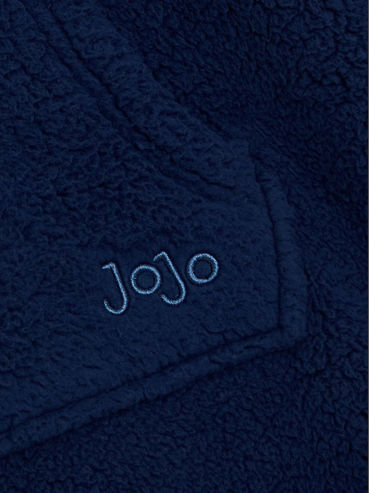 JoJo Maman Bébé Navy Cosy Hooded Blanket - Image 4 of 4