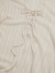 Reiss Cream Samantha Knitted Beach Cover-Up Dress - Image 6 of 6