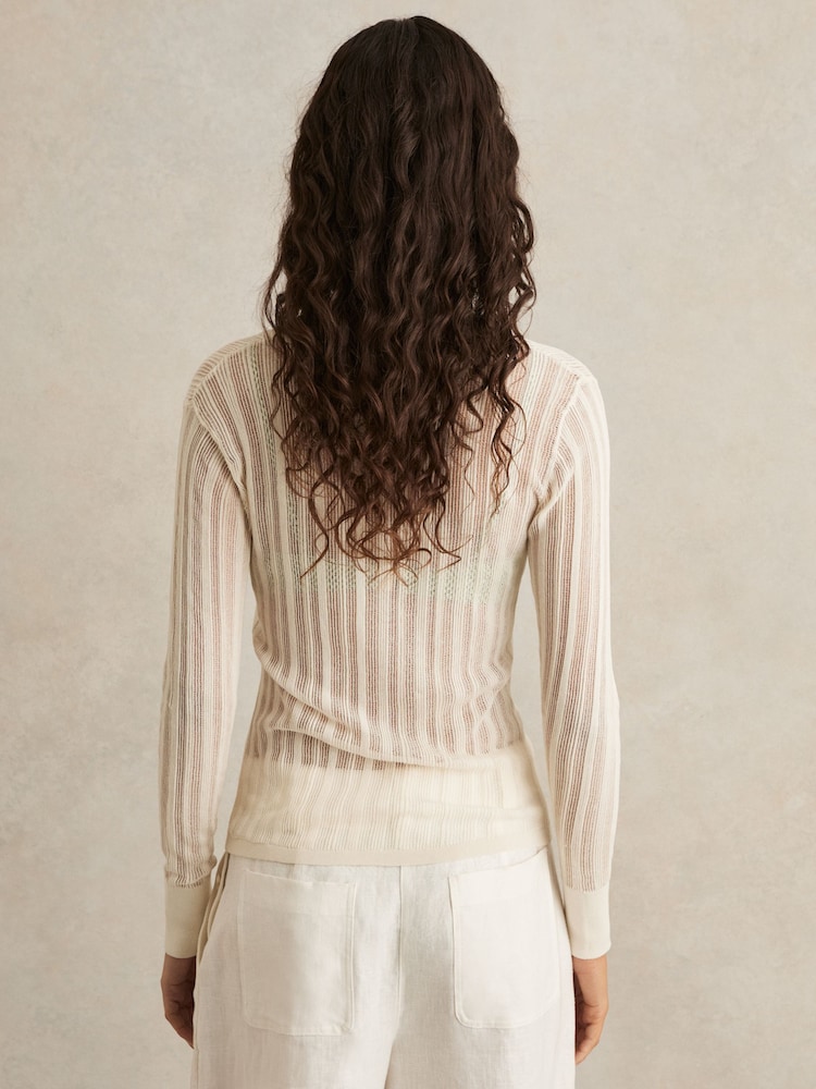 Reiss Saman Knitted Beach Cover-Up Top - Image 5 of 6