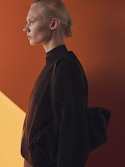Mango Chocolate Brown Chunky Knit Sweater - Image 3 of 7
