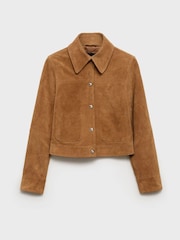 Mango Brown Suede Jacket - Image 6 of 7