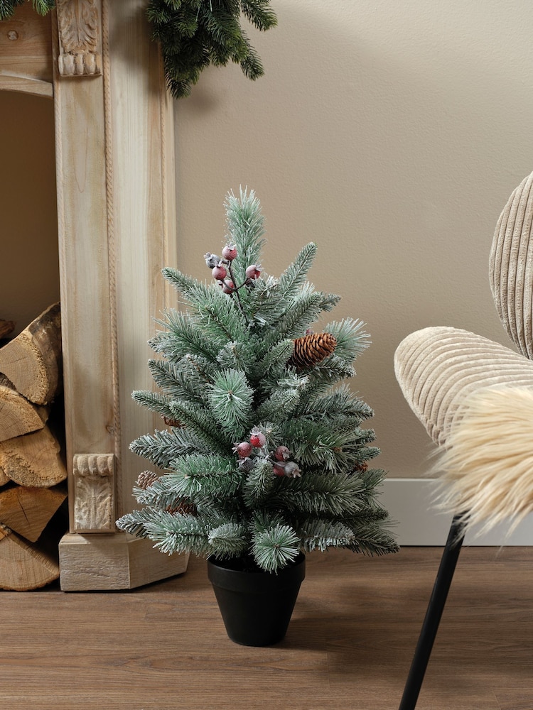 Everlands Green Windham Spruce Frosted 1.5ft Christmas Tree - Image 1 of 4