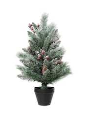 Everlands Green Windham Spruce Frosted 1.5ft Christmas Tree - Image 3 of 4