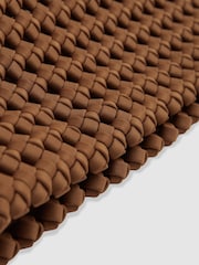 Reiss Tan Nadine Woven Clutch Bag - Image 5 of 5
