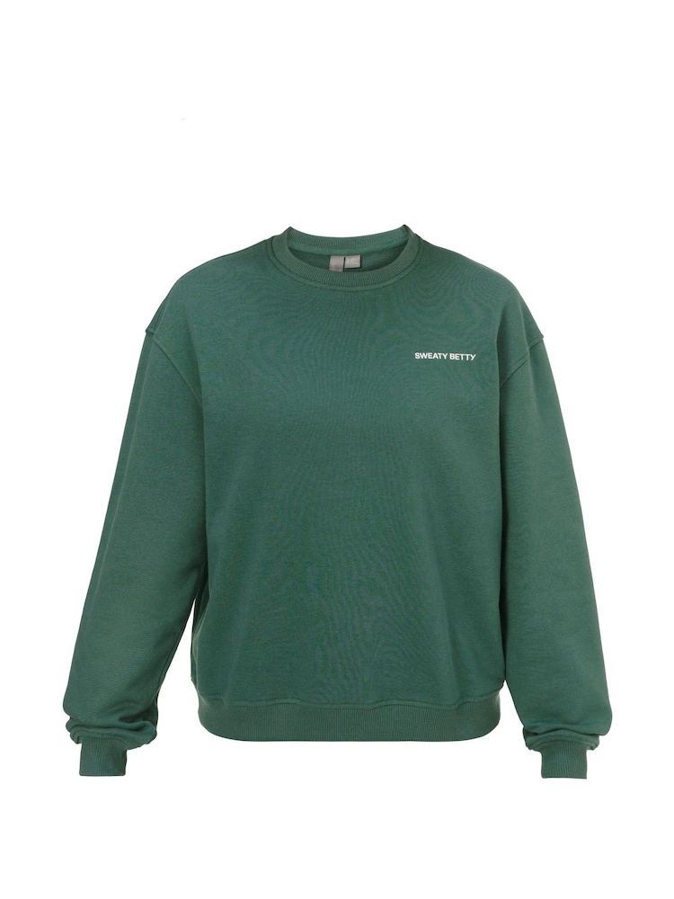 Sweaty Betty Verde Reînvie Guler rotund Hanorac - Image 6 of 6