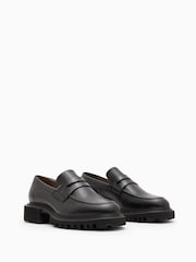 AllSaints Black Lola Loafers - Image 2 of 6