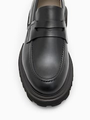 AllSaints Black Lola Loafers - Image 4 of 6