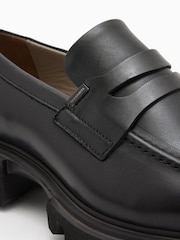AllSaints Black Lola Loafers - Image 5 of 6