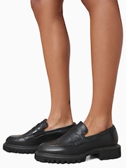 AllSaints Black Lola Loafers - Image 6 of 6