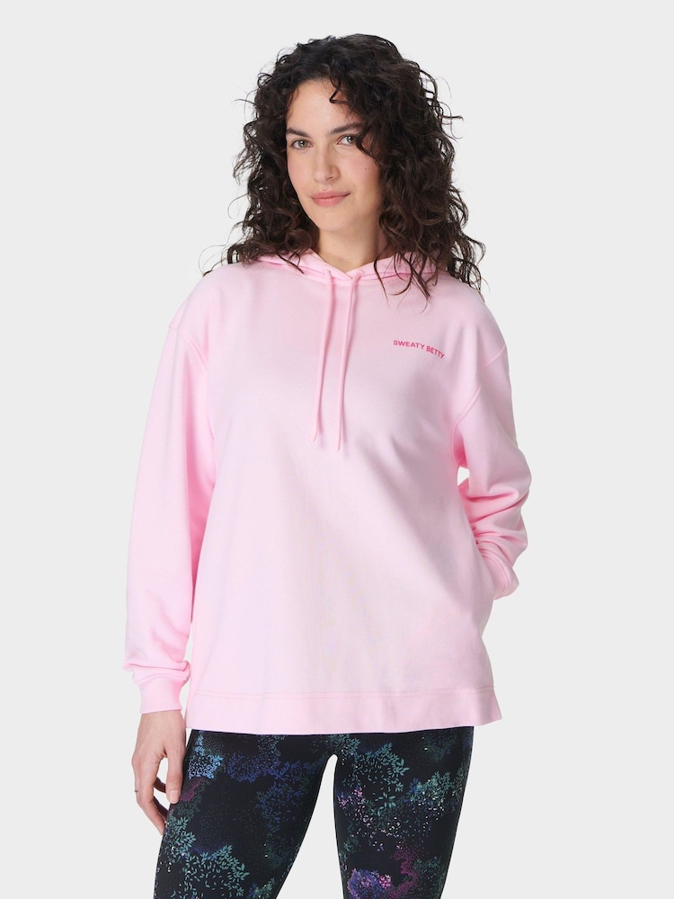 Sweaty Betty Pink Revive Longline Hoodie - Image 1 of 7