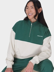 Sweaty Betty Black Revive Crop Half Zip Hoodie - Image 4 of 6