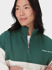 Sweaty Betty Black Revive Crop Half Zip Hoodie - Image 5 of 6