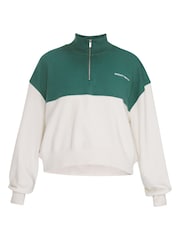 Sweaty Betty Black Revive Crop Half Zip Hoodie - Image 6 of 6