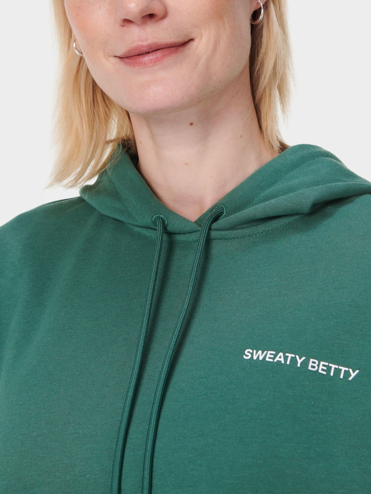 Sweaty Betty Green Revive Longline Hoodie - Image 5 of 6