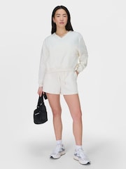 Sweaty Betty White Revive Crop V-Neck Sweat Top - Image 3 of 6