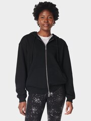 Sweaty Betty Black Revive Zip Through Hoodie - Image 1 of 7