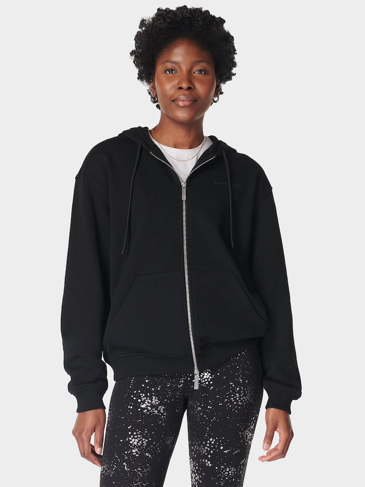 Sweaty Betty Black Revive Zip Through Hoodie - Image 1 of 7