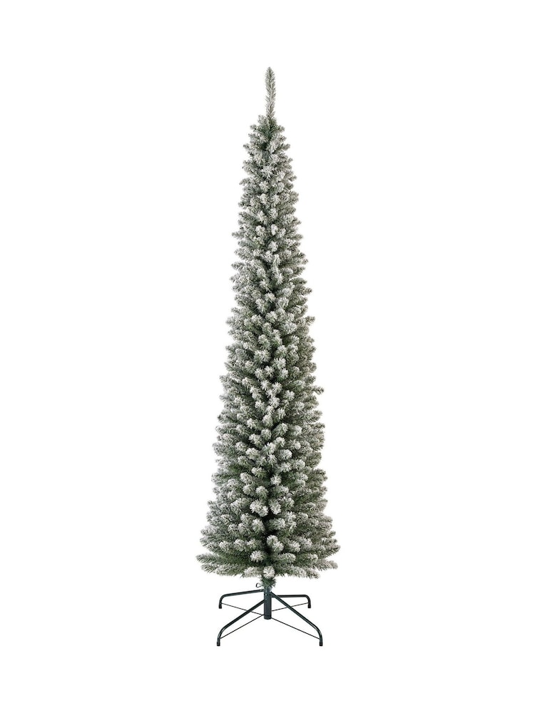 Everlands Snowy Pencil Slim Christmas Tree - Image 2 of 5