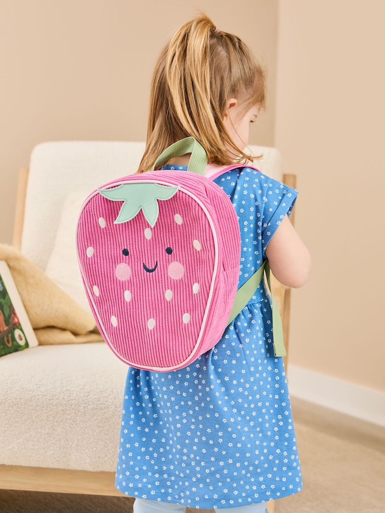 JoJo Maman Bébé Strawberry Character Backpack - Image 1 of 9
