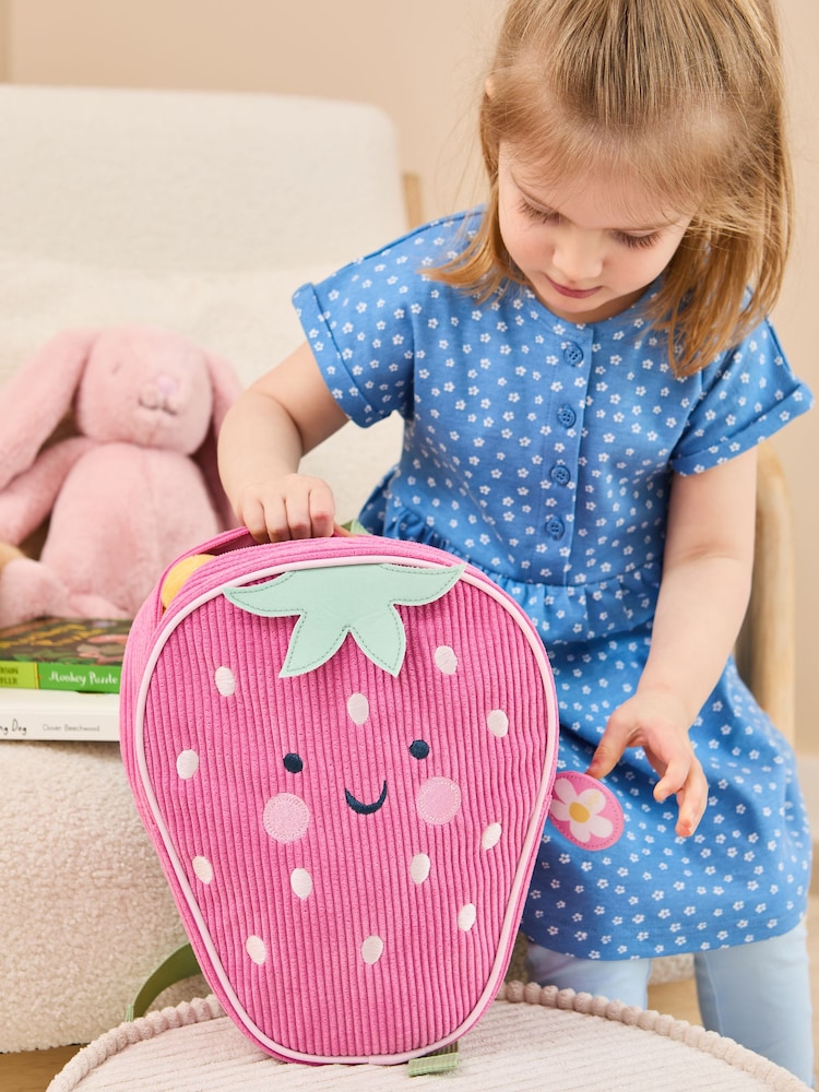 JoJo Maman Bébé Strawberry Character Backpack - Image 2 of 9