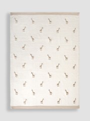 JoJo Maman Bébé Giraffe Embroidered Shawl - Image 2 of 4