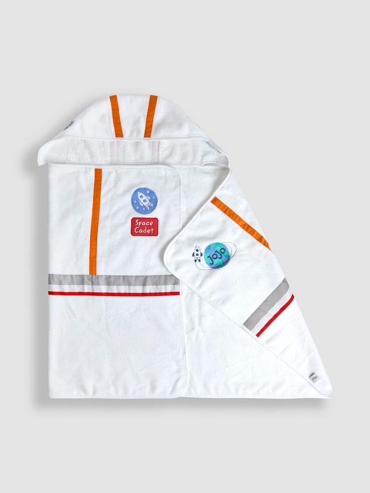 JoJo Maman Bébé Space Astronaut Large Hooded Towel - Image 1 of 7
