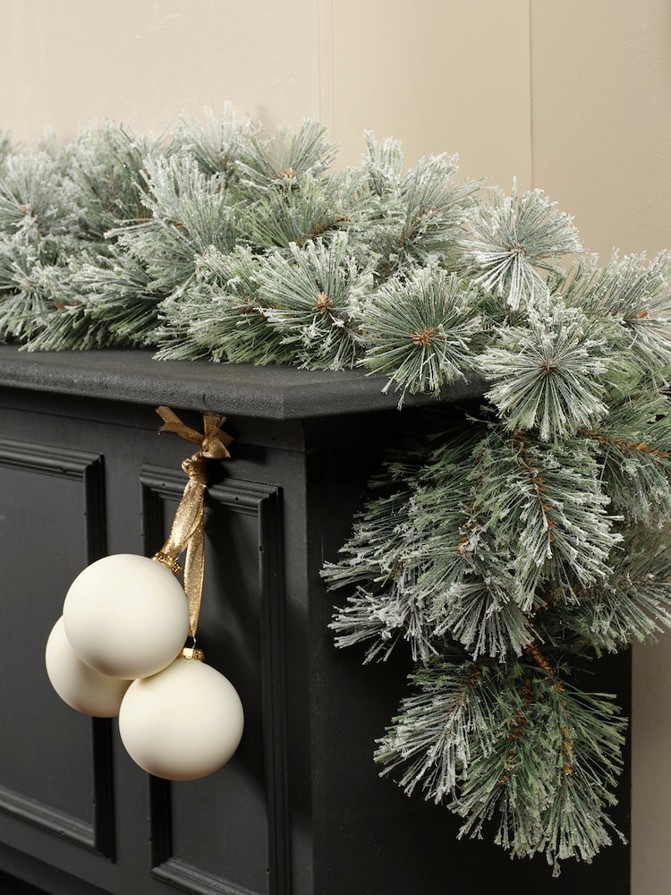 Everlands Green Cashmere Frosted Garland - Image 1 of 4