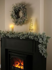 Everlands Green Cashmere Frosted Garland - Image 2 of 4