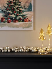 Decoris Pearl White Shatterproof 180cm Christmas Bauble Garland - Image 1 of 2