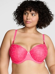 Dubbele bubbel roze - Victoria's Secret PINK balconettebeha met hartborduursel - Image 1 of 3
