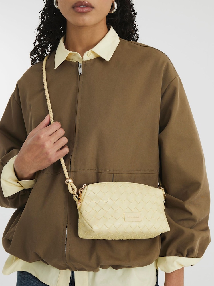 Кремовый - River Island Weave Cross-Body Bag - Image 1 of 5