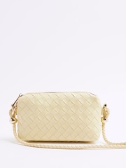 Кремовый - River Island Weave Cross-Body Bag - Image 3 of 5