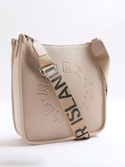 River Island Brown Logo Messenger Bag - Image 5 of 7