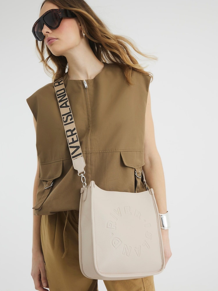 River Island Brown Logo Messenger Bag - Image 7 of 7