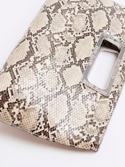 River Island Beige Metal Handle Clutch Bag - Image 2 of 4