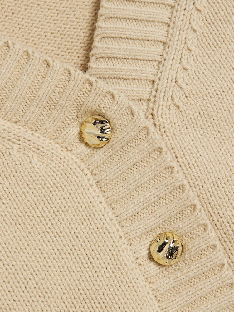 River Island Cropped V-Neck Cardigan - Image 4 of 4