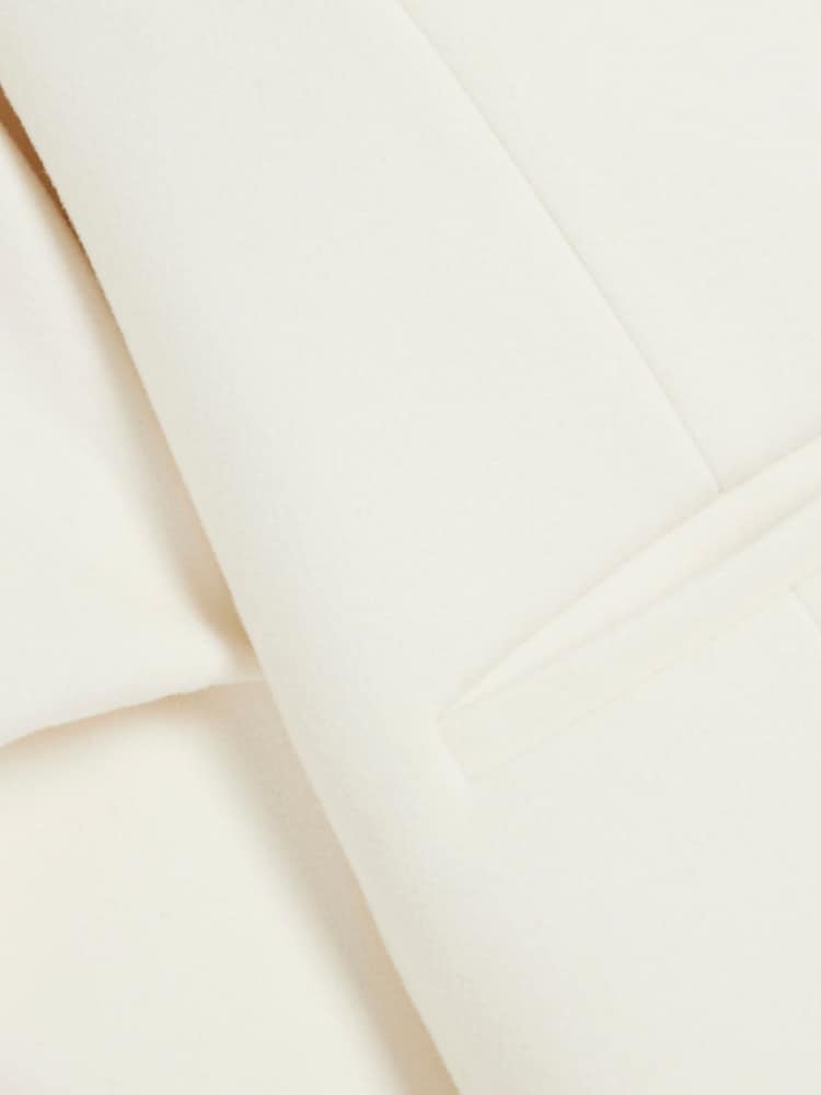 River Island Cream Collarless Button Up Jacket - Image 5 of 5